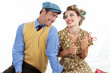 Photo: Portrait of Happy Retro Couple Portrait of Happy Retro Couple