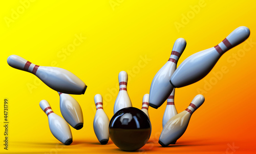 Illustration: bowling pins bowling pins