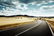 asphalt road in Tuscany Italy