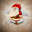 Illustration: Santa Claus rocket Santa Claus rocket