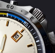luxury man watch detail, chronograph close up