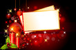 cards with red background and candles
