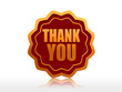 thank you star like label
