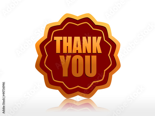 Photo: thank you star like label thank you star like label