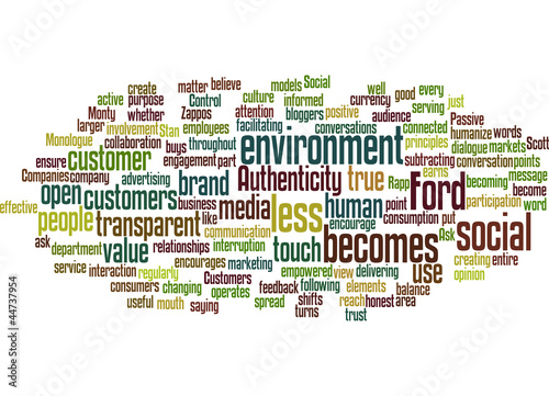Vector: Social Media Principle Concept Social Media Principle Concept