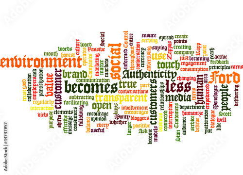 Vector: Social Media Principle Concept Social Media Principle Concept