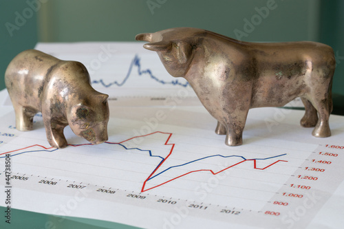 Photo: Baör und Bulle - Börse Baör und Bulle - Börse