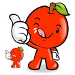 Delicious red Apple Character