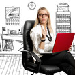 Business Woman In Chair