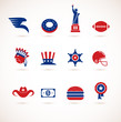 USA - collection of vector icons