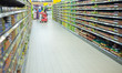 Shelf in the supermarket
