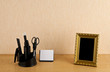 office tools on the table