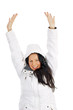 pretty woman in winter jacket