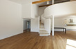 interior modern house, large open space