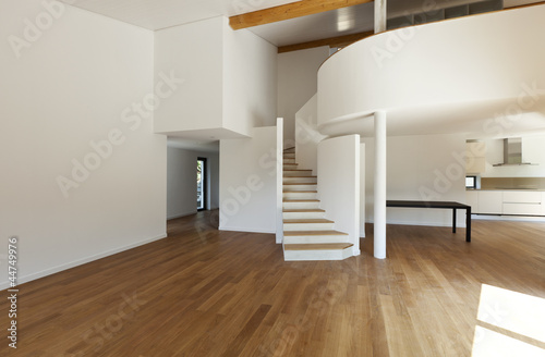 Photo: interior modern house, large open space interior modern house, large open space