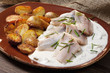 Matjes mit Bratkartoffeln
