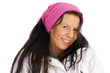 pretty woman in winter clothes