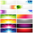 Big Set Abstract Banners
