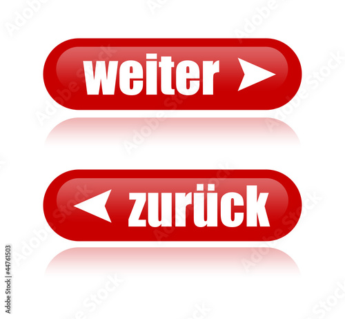 Illustration: Buttons: weiter & zurück Buttons: weiter & zurück