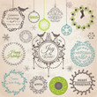 Vector: Vector Set: Christmas Calligraphic Design Elements and Page Deco Vector Set: Christmas Calligraphic Design Elements and Page Deco