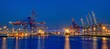 Hamburger Hafen in der Nacht