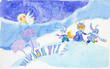 Watercolor drawing