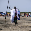 peddlers on the beach