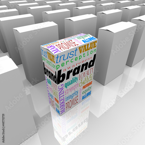 Illustration: Brand - Many Boxes One Product Best Unique Brand - Many Boxes One Product Best Unique
