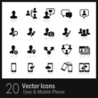 20 User & Mobile Phone  Icons
