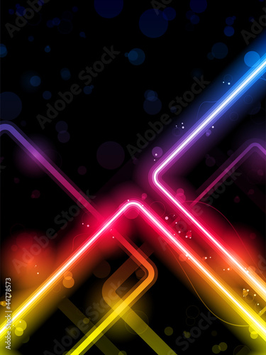 Vector: Rainbow Lines Background Neon Laser Rainbow Lines Background Neon Laser