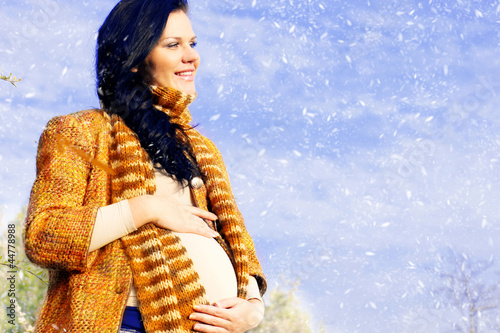 Photo: Portrait of beautiful pregnant woman Portrait of beautiful pregnant woman