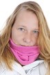 pretty woman in winter clothes