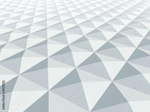 Illustration: Abstract architecture background. White square pyramidal cellula Abstract architecture background. White square pyramidal cellula