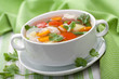 Photo: chicken soup with vegetables chicken soup with vegetables