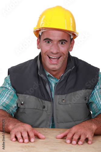 Photo: Over excited builder Over excited builder