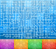 Vector: Microcircuit background Microcircuit background