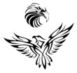 Tattoo of two eagles
