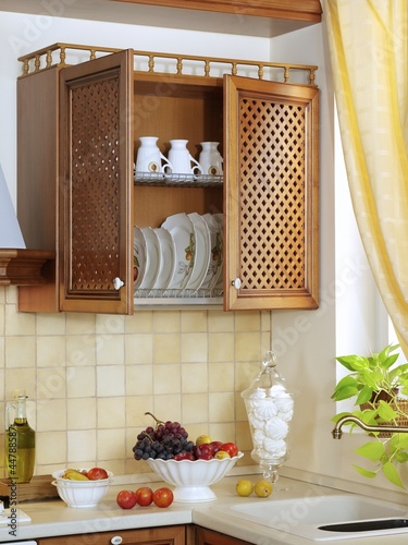 Photo: Kitchen case with beautiful ware Kitchen case with beautiful ware