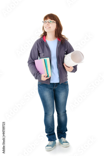 Photo: student isolated student isolated