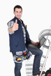 Electrician giving thumbs-up