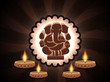 Abstract beautiful background design for diwali.
