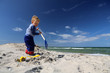 Schaufelspaß am Ostseestrand