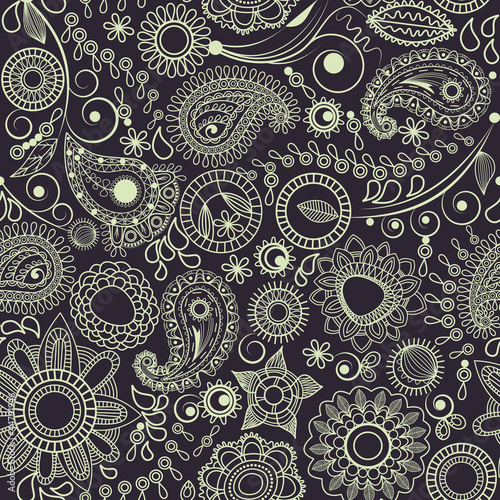 Vector: Vector floral paisley pattern Vector floral paisley pattern
