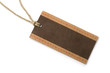 Empty brown paper tag