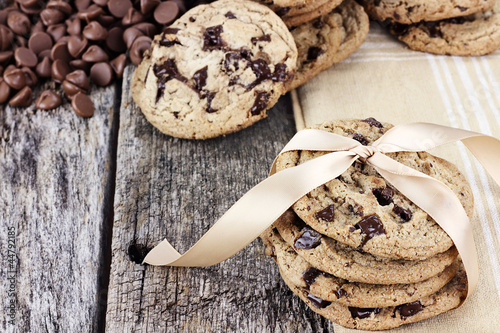Photo: Chocolate Chip Cookies and Chocolate Chips Chocolate Chip Cookies and Chocolate Chips