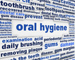 Oral hygiene slogan poster design