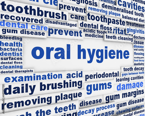 Illustration: Oral hygiene slogan poster design Oral hygiene slogan poster design