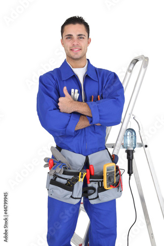 Photo: craftsman with all his equipment craftsman with all his equipment