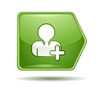 Vector icon - addition of user