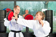 Martial Arts sport training in gym